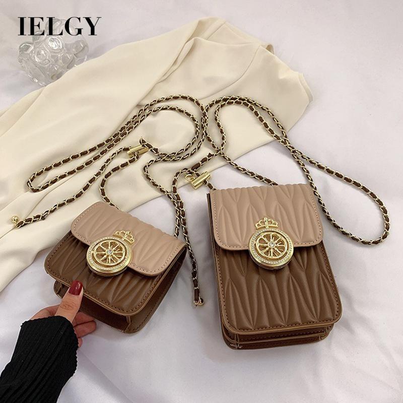 Ielgy Túi Đeo Chéo Đựng Điện Thoại Phong Cách retro Chất Lượng Cao