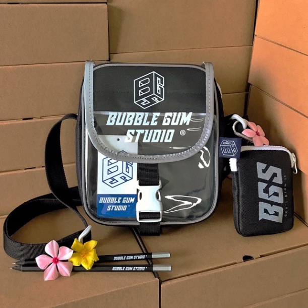 Túi đeo chéo mini bubble gum studio, BGS mini bag, balo nhỏ đi chơi nam nữ mang đều ok