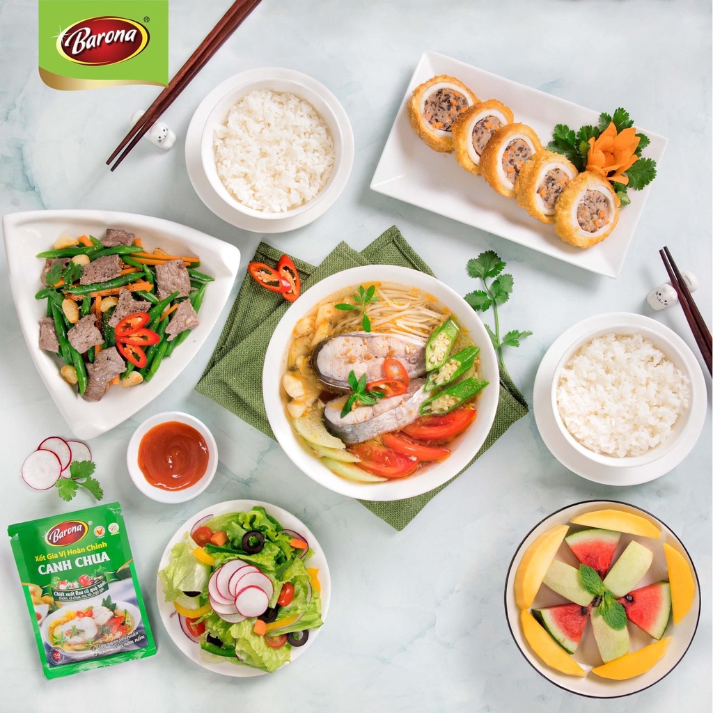 Canh chua Xốt Gia Vị Hoàn Chỉnh BARONA - Canh chua 80g