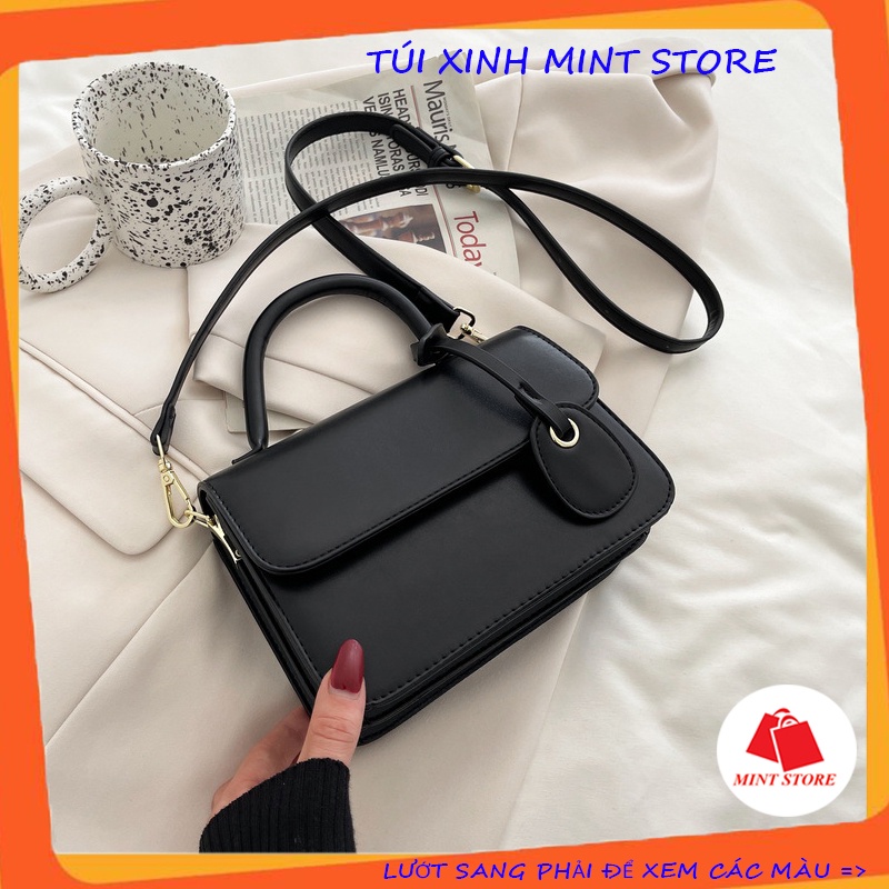 Túi xách nữ đeo chéo da trơn mềm đẹp 3 ngăn cao cấp 🔸Túi xinh mint store🔸 PK 390