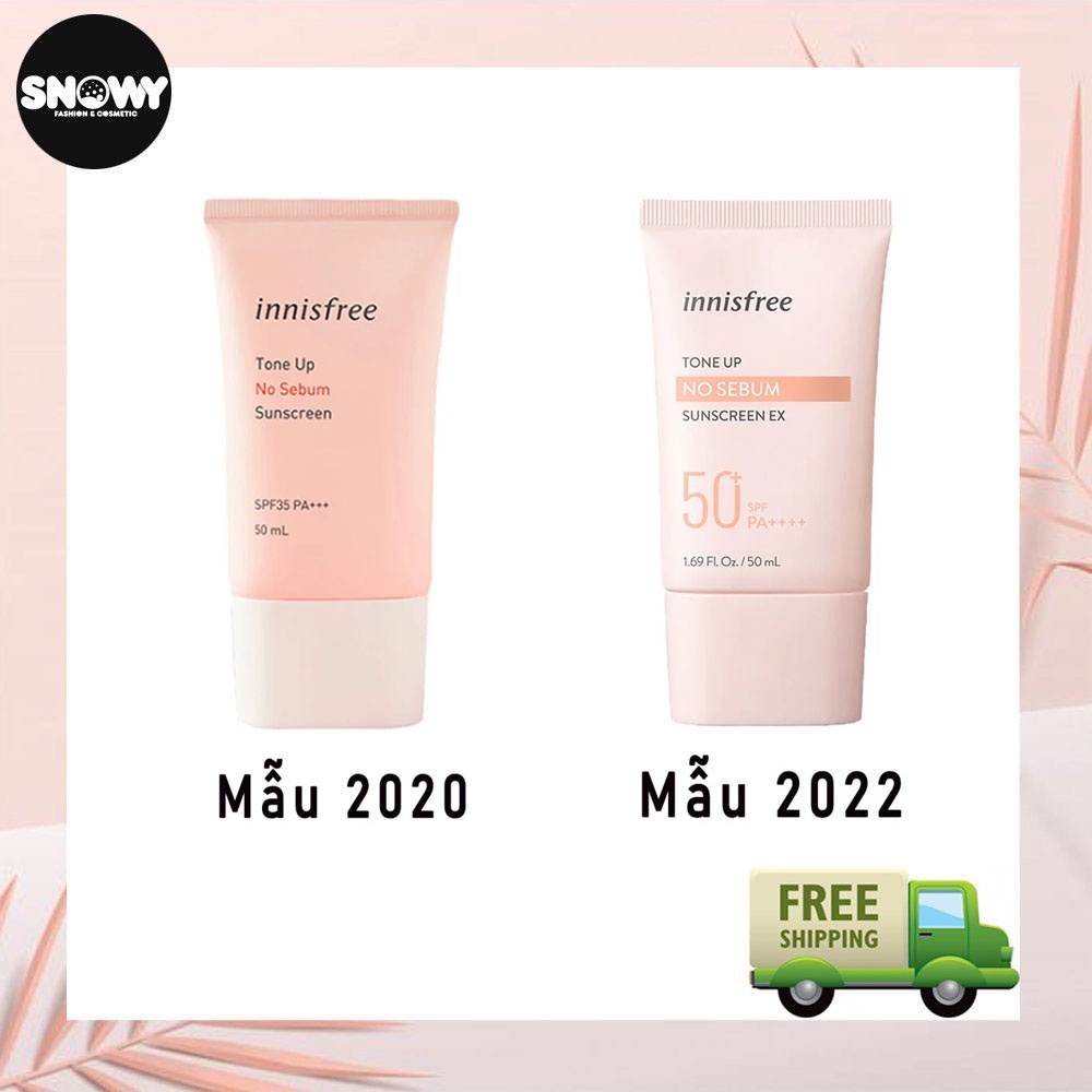 Kem chống nắng Innisfree tone up no sebum sun cream SPF50