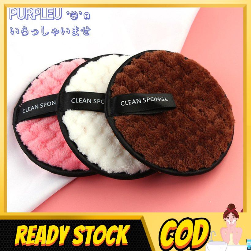 Lazy Water Cleansing Powder Puff Double - Sided Wash Sponge Cleansing Make Up Removal Pads Make Up Cleansing Pads