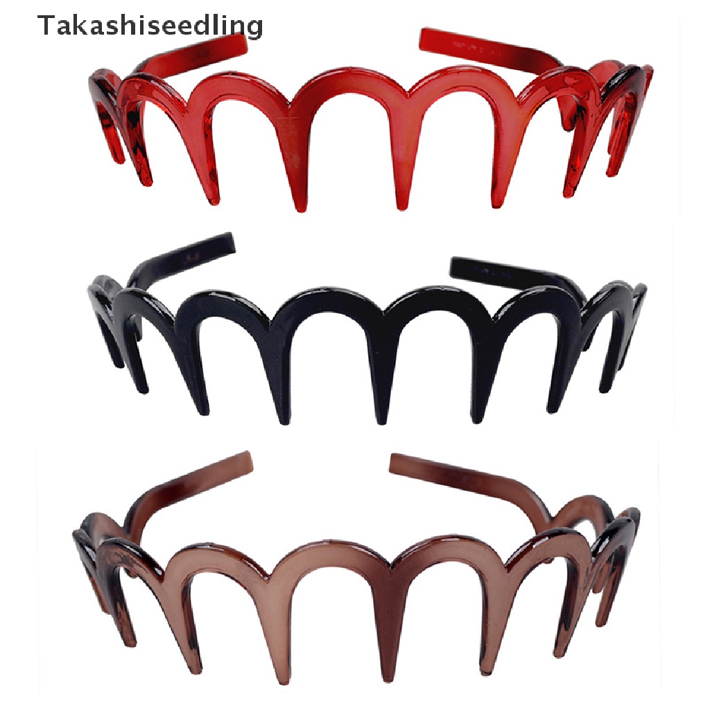 (Takashiseling) 1 Lược Cài Tóc Răng Cá Mập Bằng Nhựa Cho Nữ