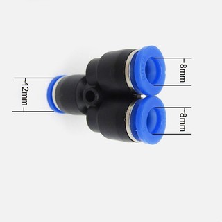 Khớp nối nhanh 12 ra 2 đầu 8mm cho hệ thống phun sương