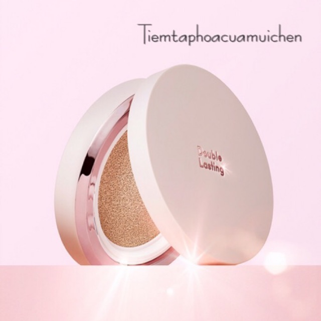 Phấn Nước Che Phủ Tốt, Dưỡng Ẩm Cho Làn Da Căng Bóng Double Lasting Cushion Glow 15g SPF 50+/PA+++ | BigBuy360 - bigbuy360.vn