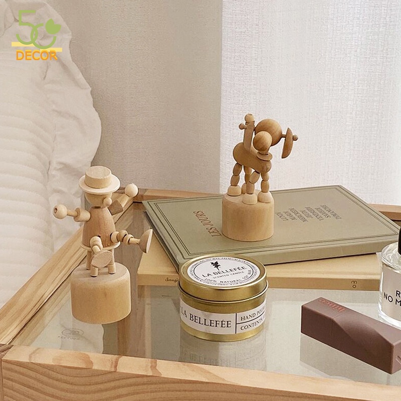 Mô hình người, động vật gỗ trang trí bàn học, bàn làm việc, decor phòng khách, quà tặng, quà lưu niệm