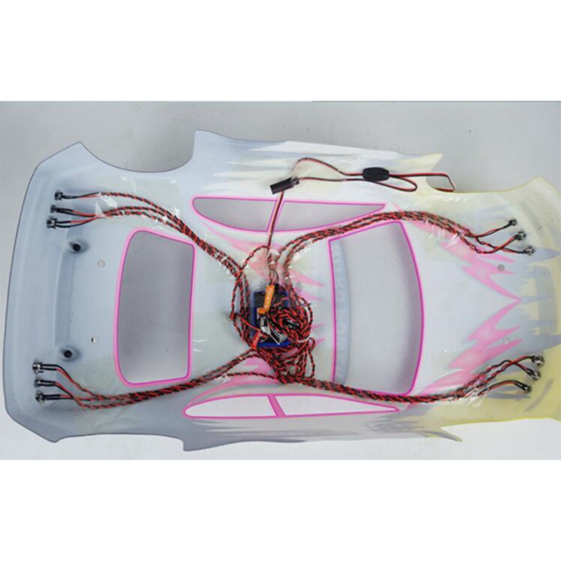 Bộ Hệ Thống Đèn Nhấp Nháy 12 LED Cho Xe Điều Khiển 1/10 1/8 TAMIYA Axial SCX10 Traxxas TRX4 RC