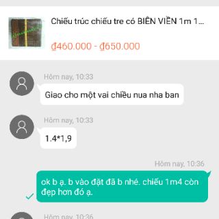 chiếu trúc chiếu tre 1m2 x 1m9 cao cấp có biên