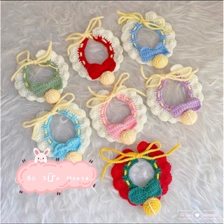 Yếm len nơ cho mèo,cún,thỏ,….