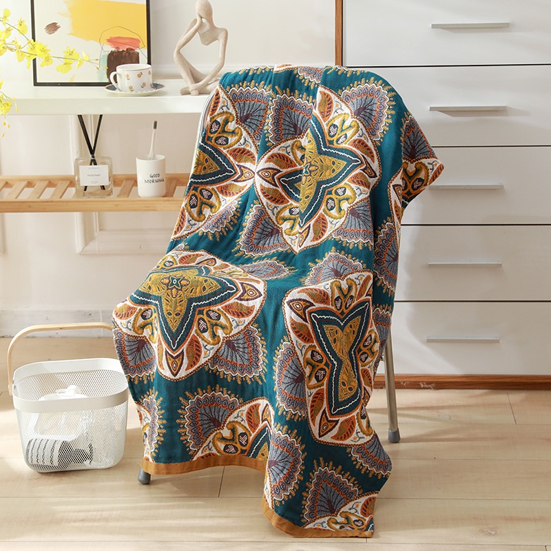 Khăn Tắm Gạc cotton Năm Lớp Mềm Mại Và Thấm Hút Tốt Không Huỳnh Quang Đặc Vụ