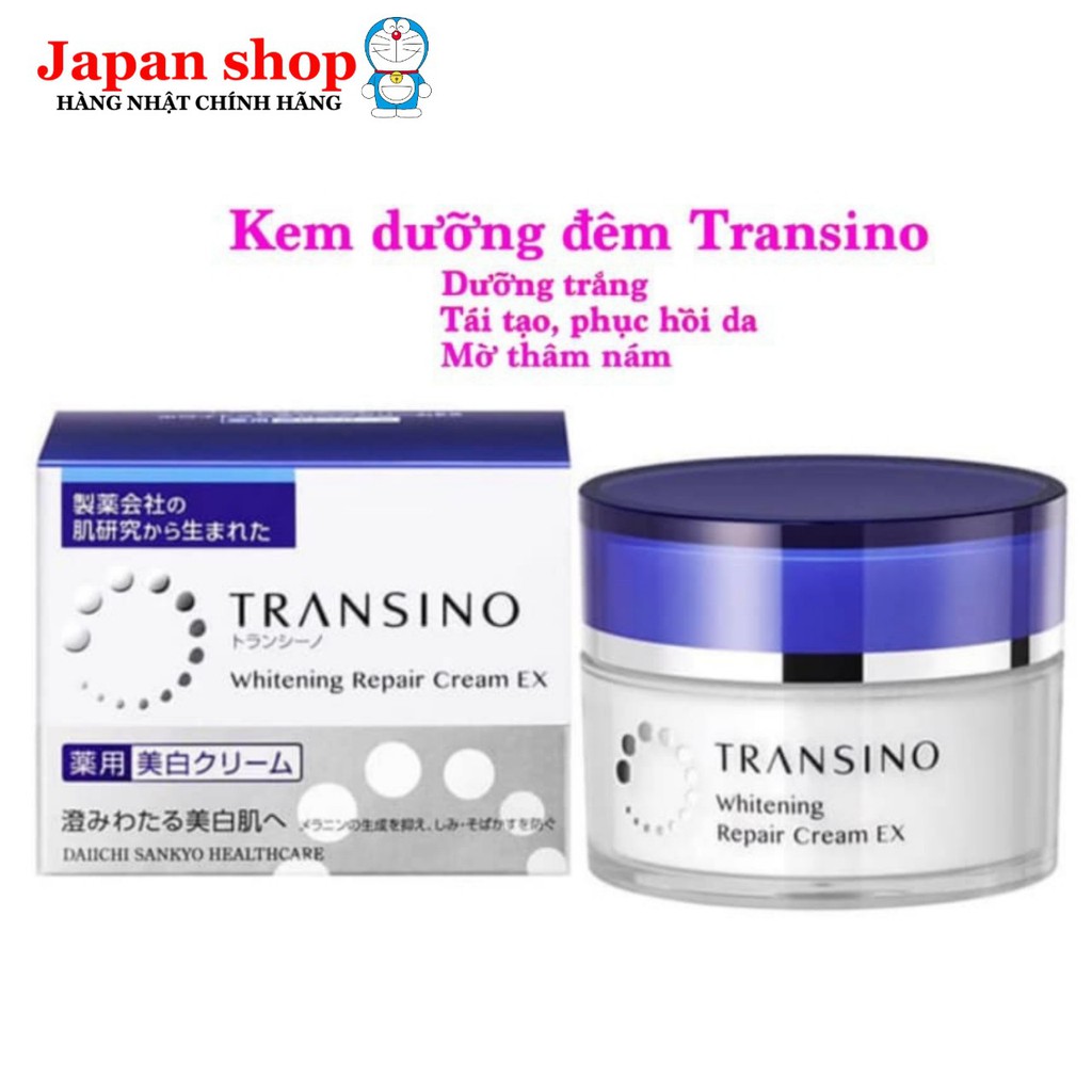 Kem Dưỡng Đêm Transino Whitening Repair Cream 35g - dưỡng da cho da thâm nám số 1 Nhật Bản