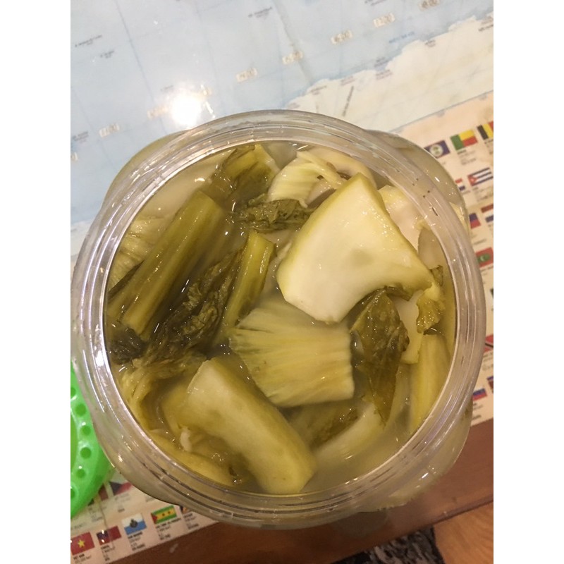 Dưa cải chua muối đóng hộp 1kg