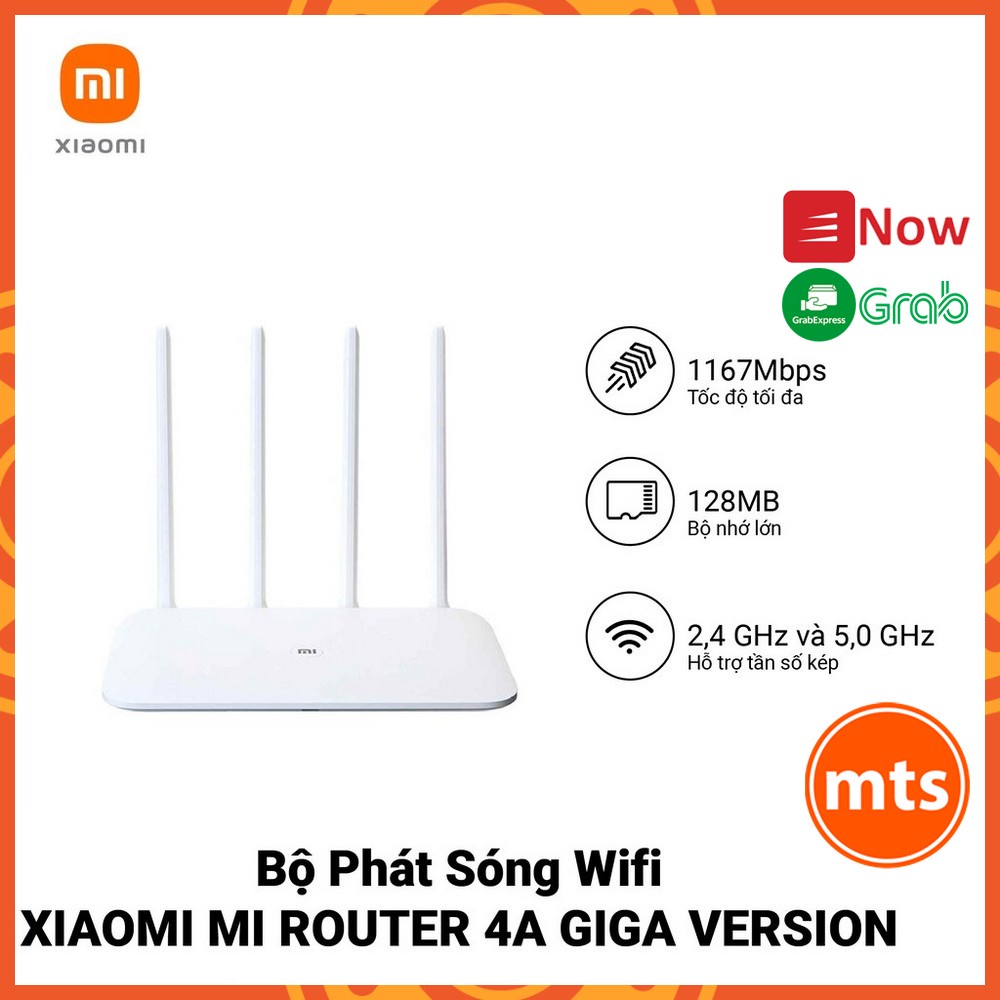 Bộ Phát Wifi Xiaomi Router 4A Giga Version, Trắng DVB4224GL Quốc tế Chính Hãng - Minh Tín Shop