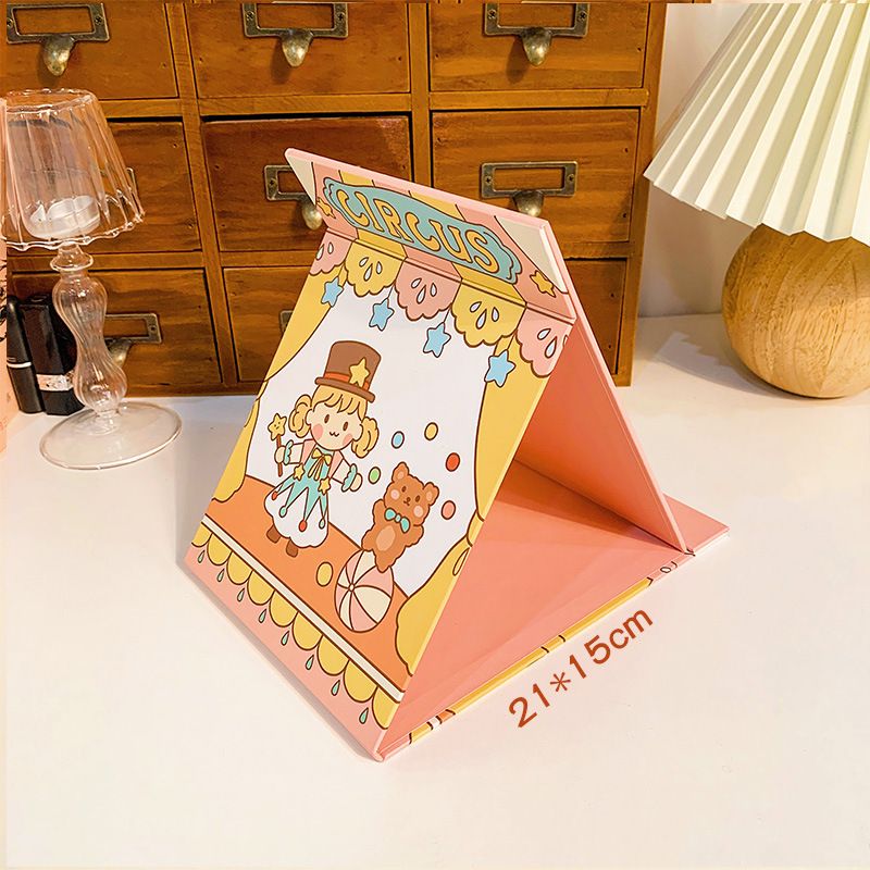(hàng Mới Về) Gương Trang Điểm Để Bàn Thiết Kế Hoạt Hình Dễ Thương