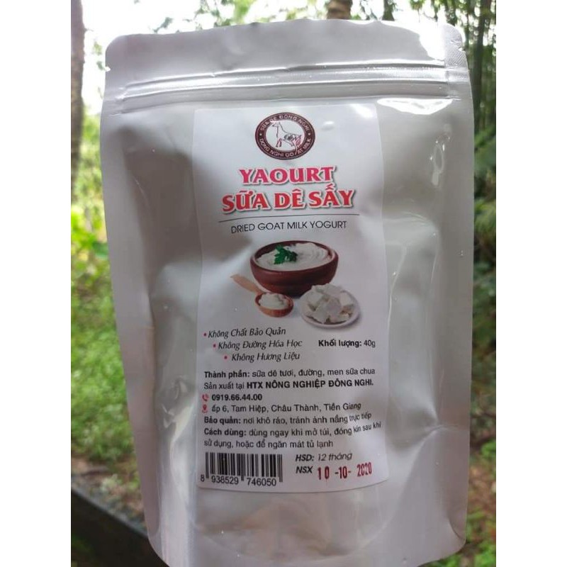 Sữa chua sữa dê khô sấy thăng hoa Đông Nghi 40g