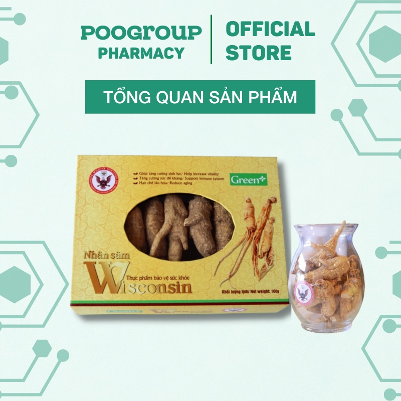 Củ nhân sâm Wisconsin Hoa Kỳ – Nguyên Củ Green Plus