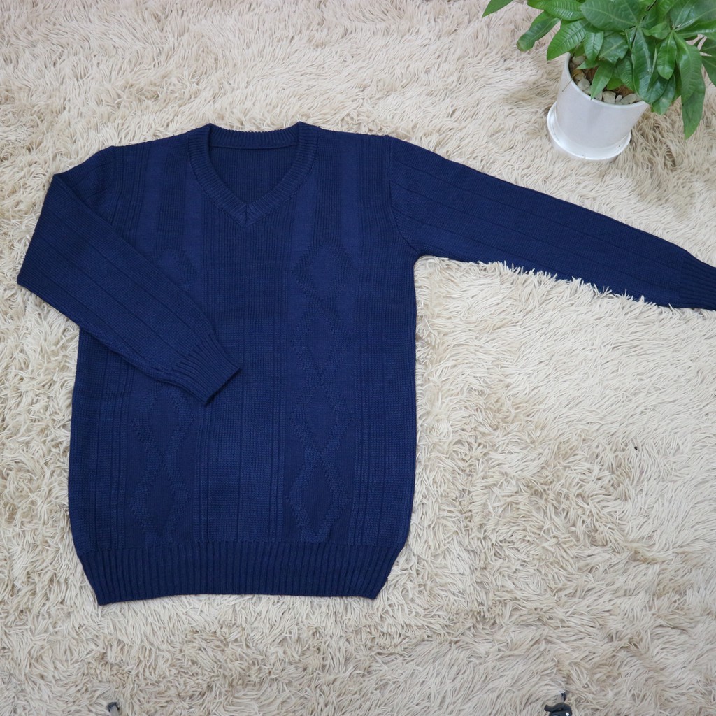 Áo len cổ tim NAM trung niên, người lớn tuổi - Made in Việt Nam | BigBuy360 - bigbuy360.vn