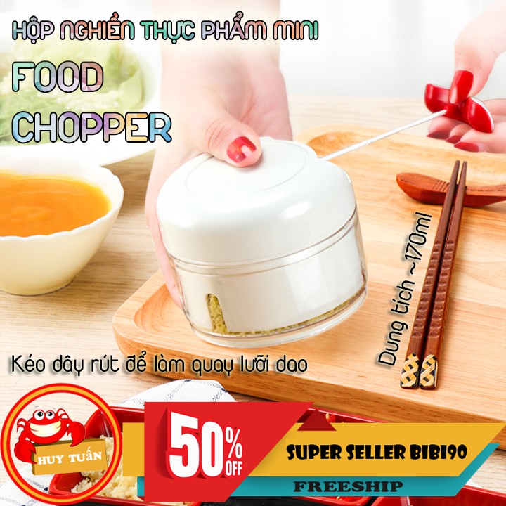 Hộp nghiền thực phẩm dây rút mini FOOD CHOPPER bibi90 | BigBuy360 - bigbuy360.vn