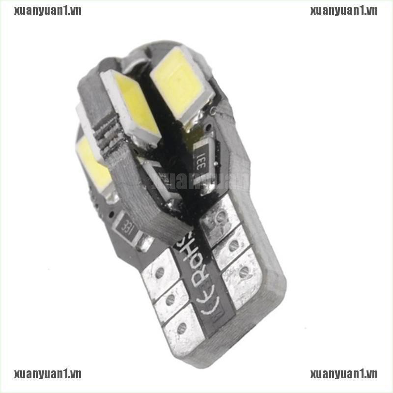 [XUANYUAN1] Set 10 Đèn LED T10 194 168 W5W 5730 8 LED SMD Ánh Sáng Trắng Dành Cho Ô Tô