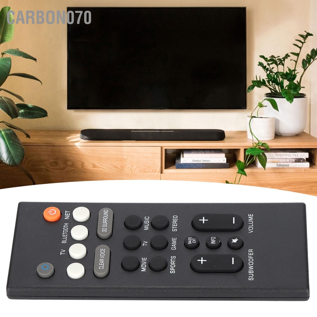 Carbon070 Điều khiển từ xa Bộ điều thay thế loa bền ABS cho Yamaha YAS ‑ 209 109