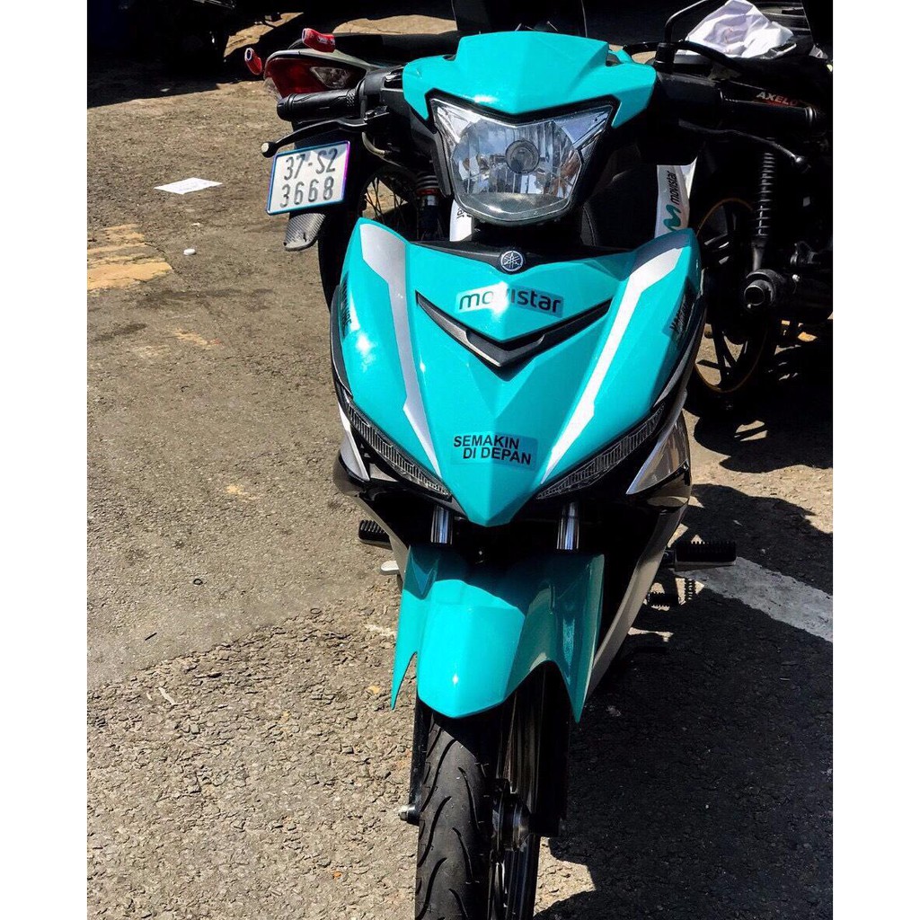 Tem trùm exciter 150 movistar xanh ngọc, độ team decal xe ex dán đời 2015-2020