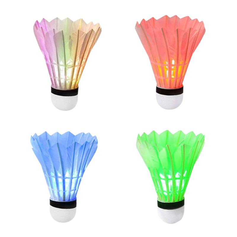 Set 6 Quả Cầu Lông Có Đèn Led Nhiều Màu Sắc Dùng Để Trang Trí Ban Đêm Mới