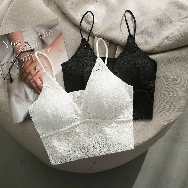 Hot - Áo Bra Ren Hoa 2 Dây Sang Chảnh Sv50 (Có Đệm Ngực)