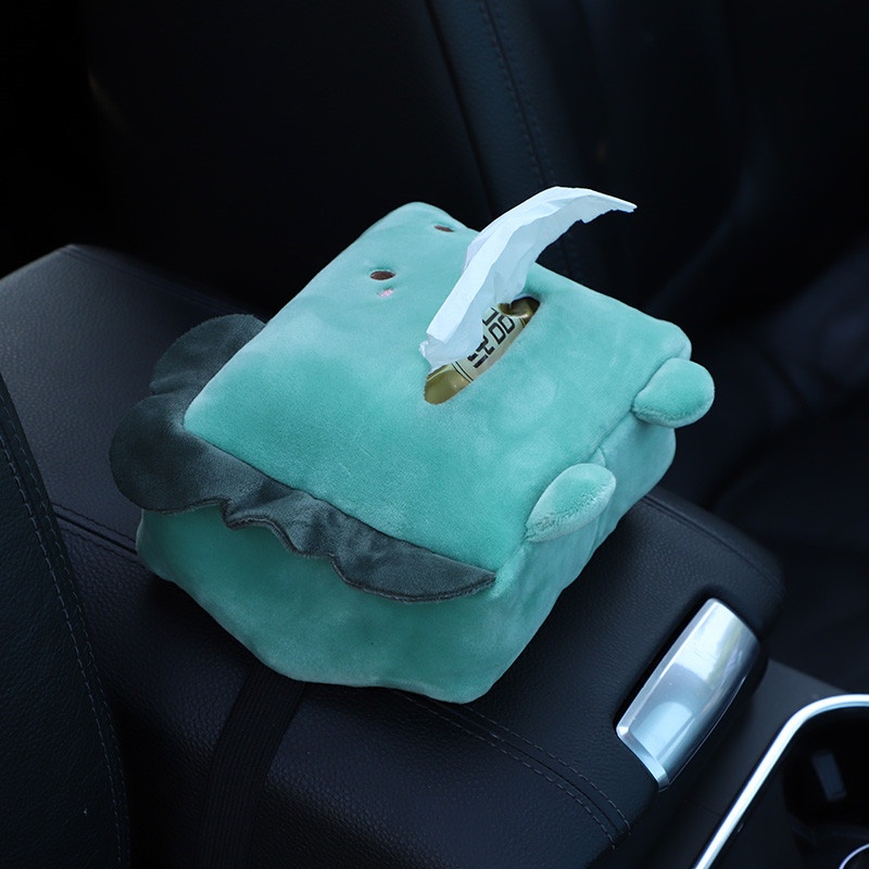 Hộp Đựng Khăn Giấy Gắn Ghế Ngồi Xe Hơi Họa Tiết Hoạt Hình Dễ Thương