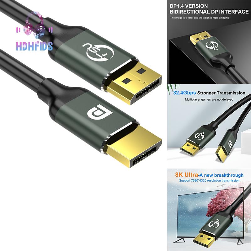 Cáp chuyển đổi FSU DISPLAYPORT 1.4 8K 4K HDR 144HZ 165HZ 1.4 cổng màn hình 1.4 1.5M cho video PC LAPTOP TV DP