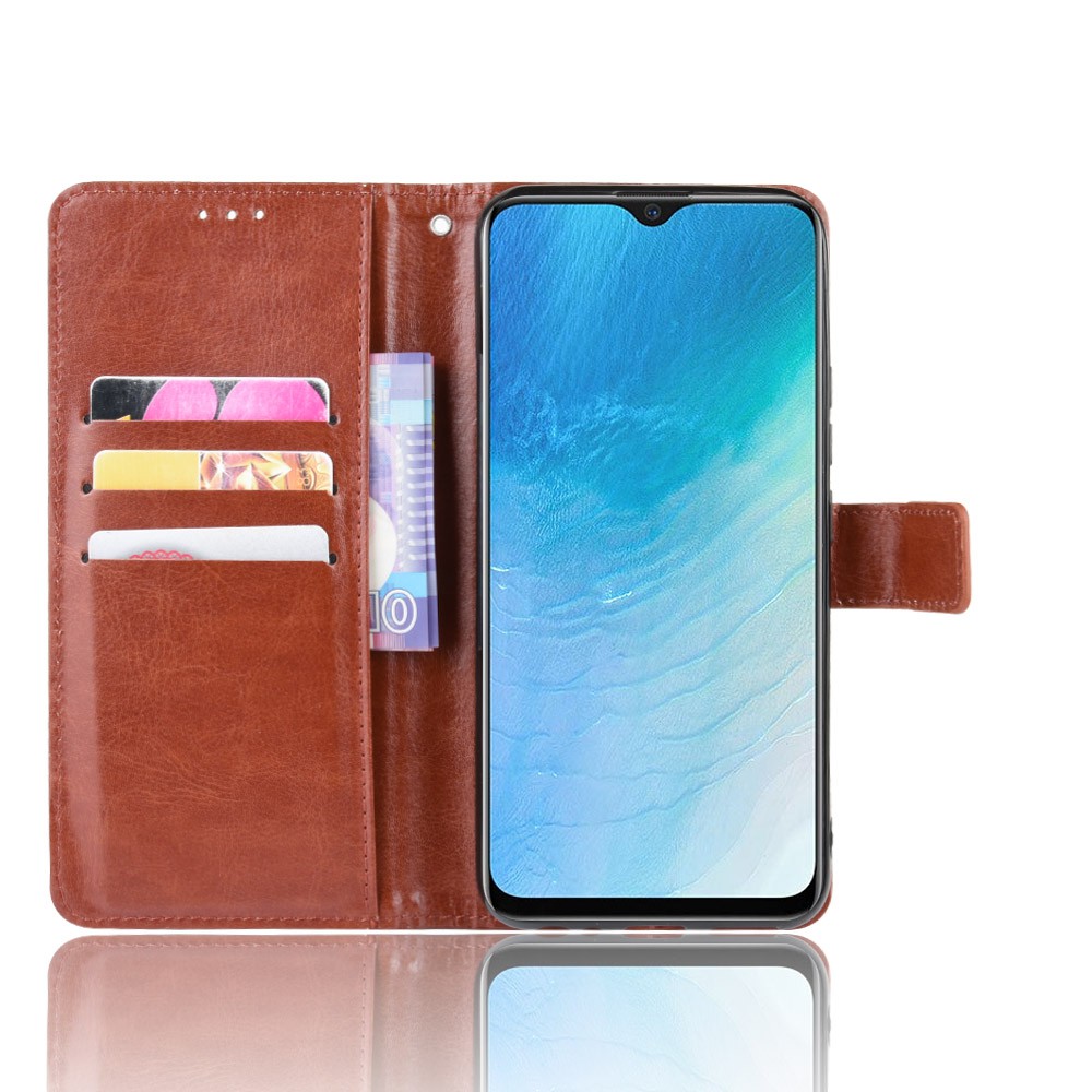 Bao da điện thoại màu trơn phong cách thanh lịch cho Vivo Y19 2019