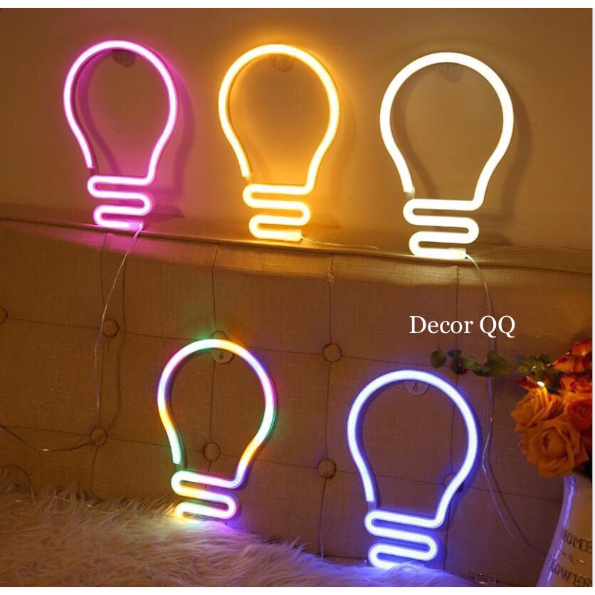 Đèn neon treo tường trang trí phòng ngủ,phòng khách,decor homestay cực chill.