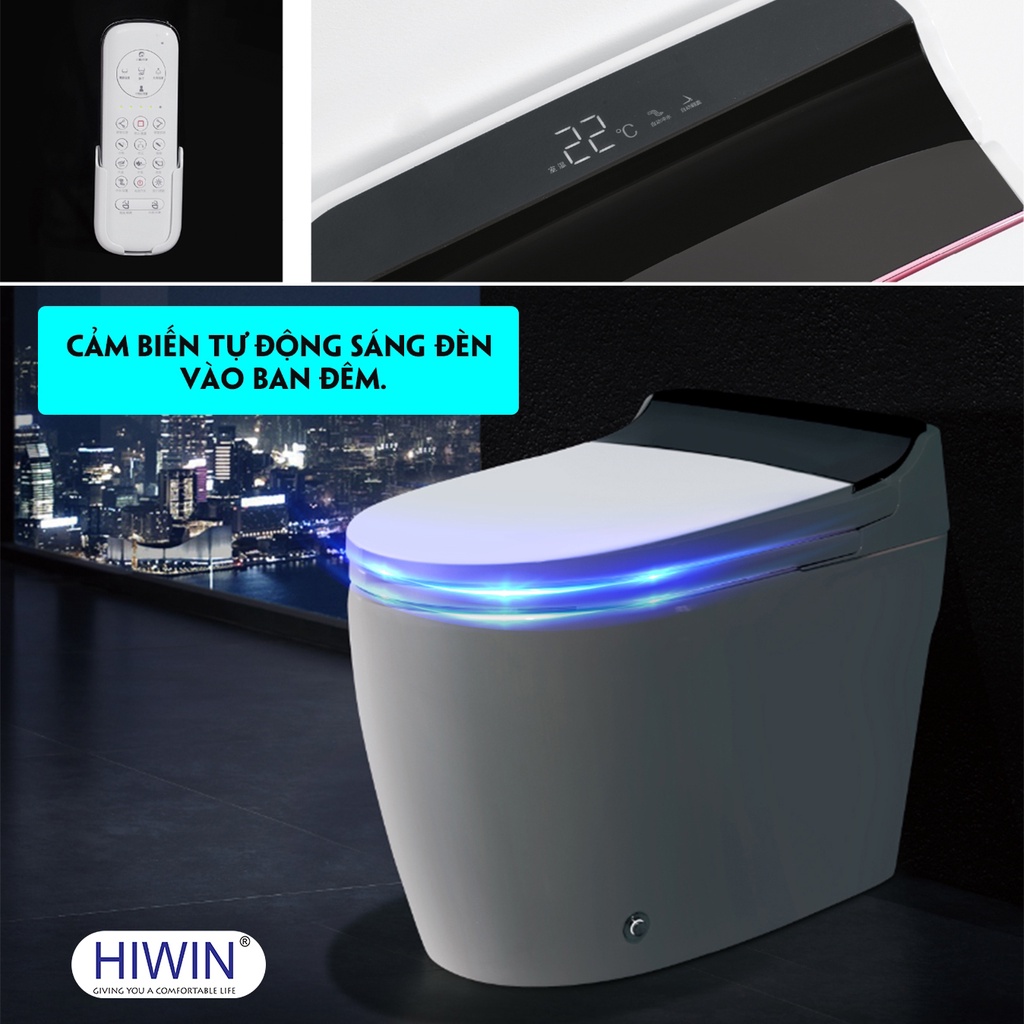 Bồn cầu thông minh thế hệ mới két nước âm HIWIN MT-888X