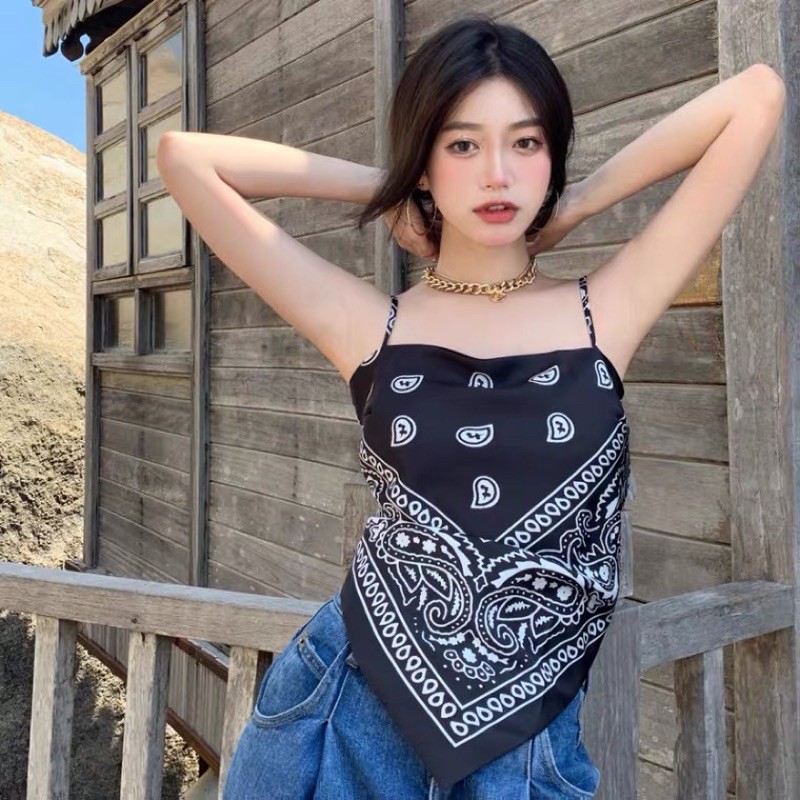 [Hàng đang về] Áo khăn yếm bandana hai dây cột nơ sexy summer 2021 | BigBuy360 - bigbuy360.vn