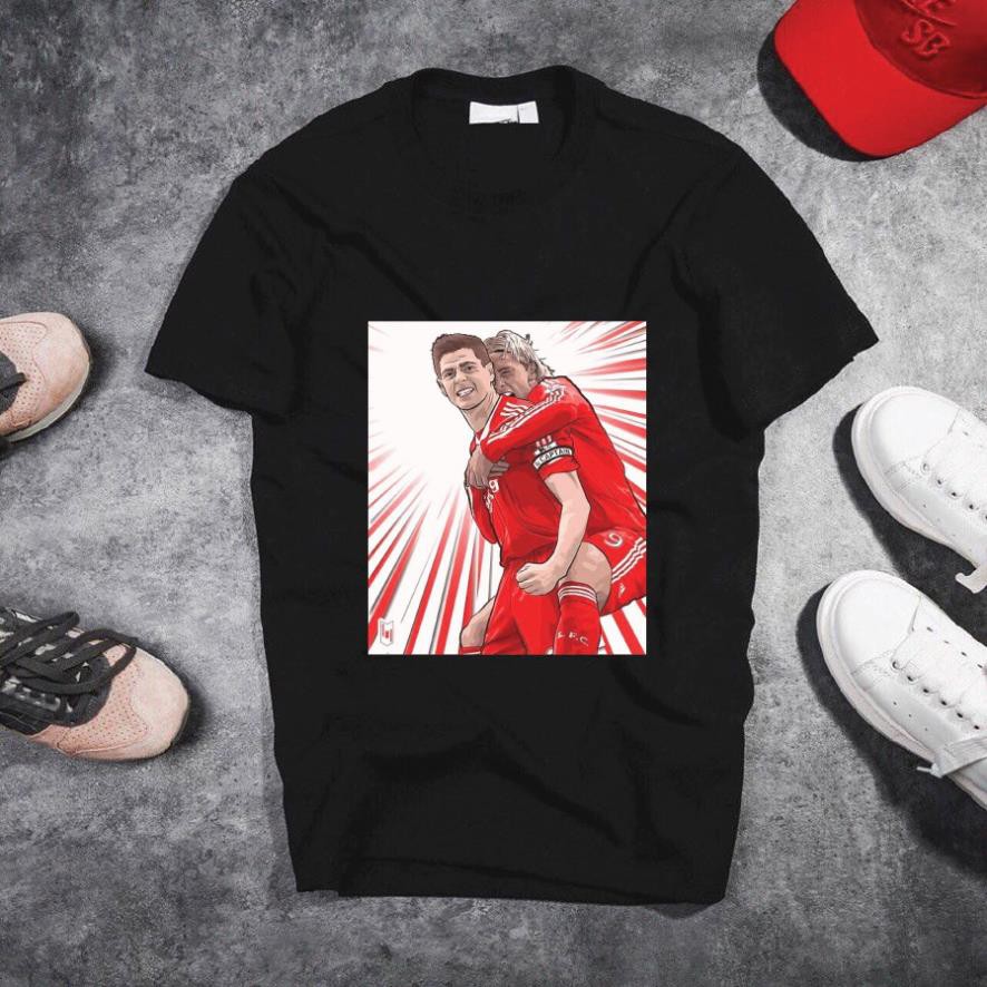 [Freeship] Áo Thun In Hình Gerrard và Torres Mã 05 - Áo In Hình Cầu Thủ Bóng Đá
