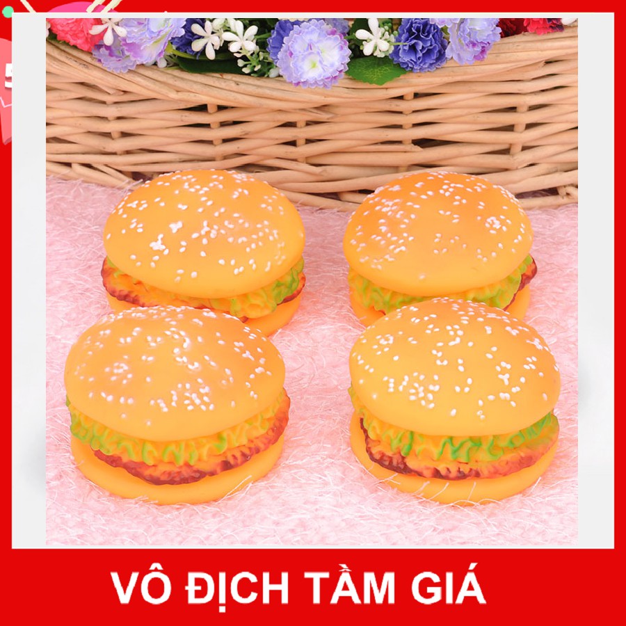 ĐỒ CHƠI BÁNH HAMBURGER - ĐỒ CHƠI HÌNH BÁNH HAMBURGER GIÀNH CHO THÚ CƯNG