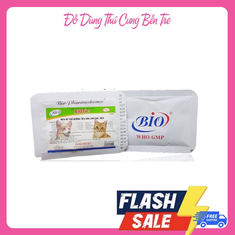 Men Tiêu Hóa Thức Ăn Cho Chó Mèo Biotic 5g - Giúp Tiêu Hóa Tốt Hơn