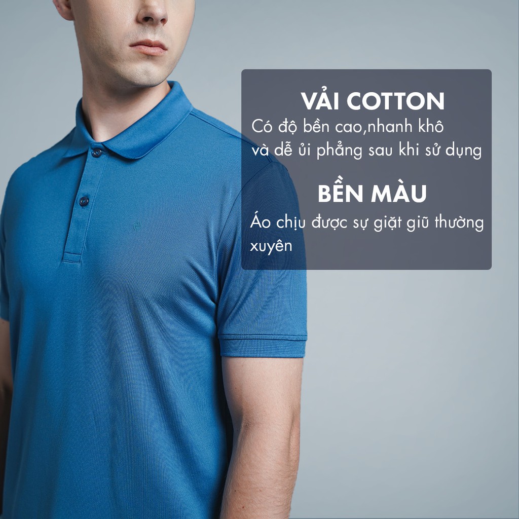 Áo phông cộc tay nam polo PHAN NGUYỄN vải cotton thoáng mát thấm hút mồ hôi co giãn thoải mái APC.160 | BigBuy360 - bigbuy360.vn