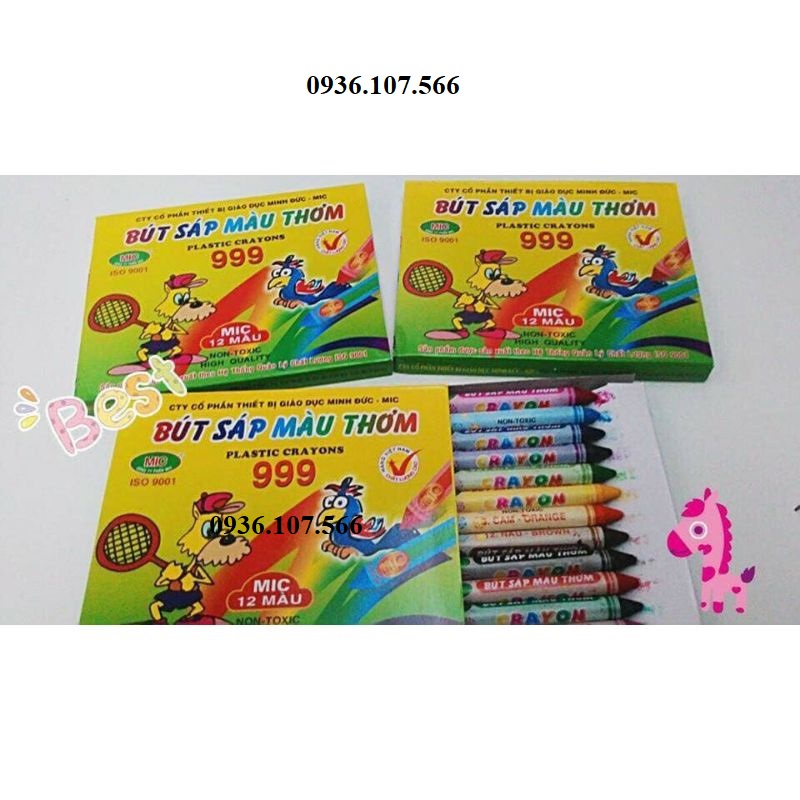 Sỉ 20 Bộ bút sáp màu thơm MIC 999