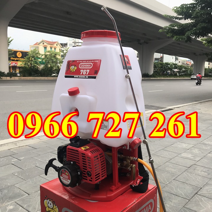 Bình phun thuốc trừ sâu Oshima CX 767 với thùng nước được đúc bằng nhựa nguyên chất