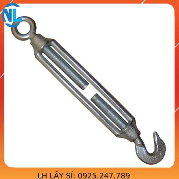 Tăng đơ mạ kẽm 1 móc 1 tròn D10mm công ty cáp thép Thái Bình Vina