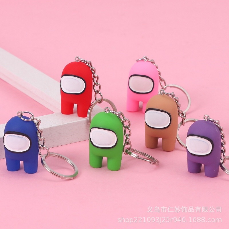 Móc khoá hình among us dễ thương nhiều màu, quà sinh nhật cho bé, đồ lưu niệm