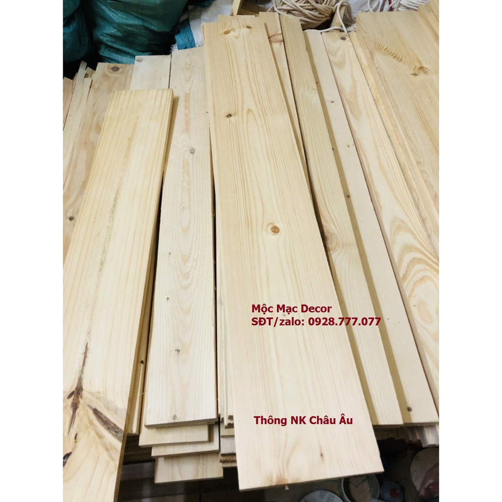 Thanh gỗ thông 100x15 cm