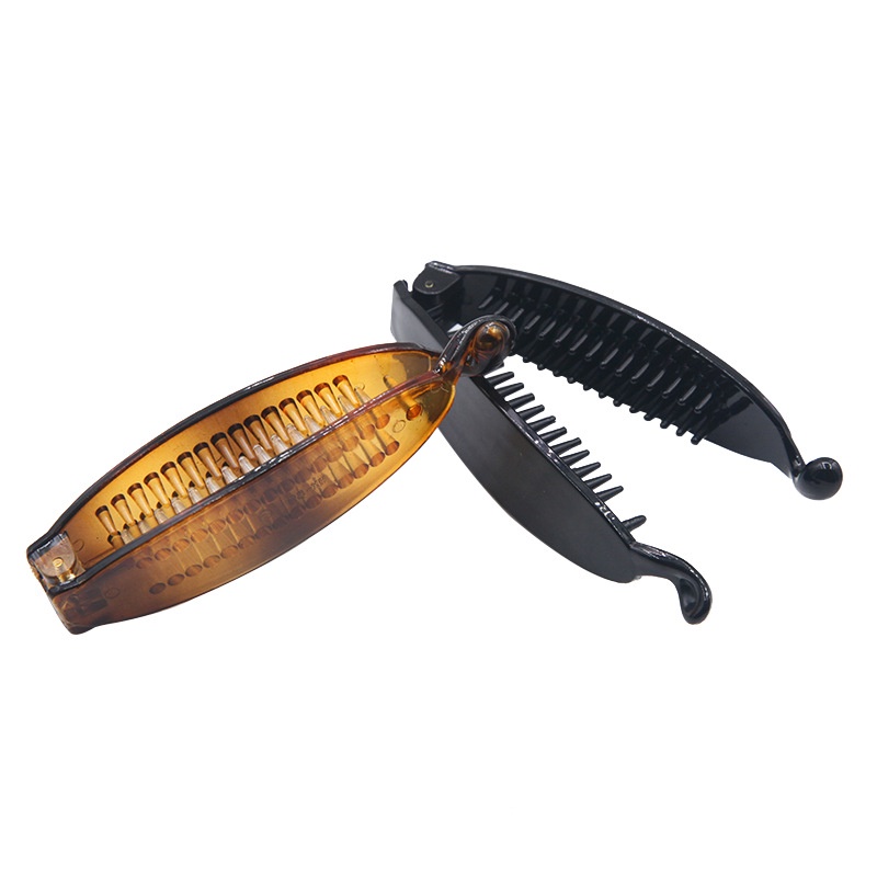 Kẹp tóc Haimeikang hình oval bằng nhựa thời trang