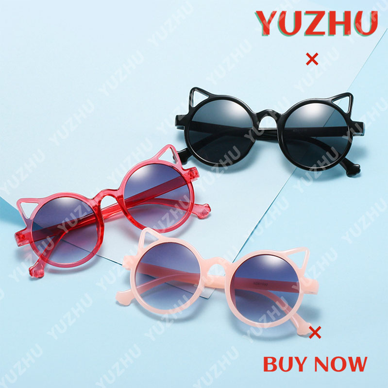 Kính mát thiết kế hình tai mèo dễ thương thời trang cho bé