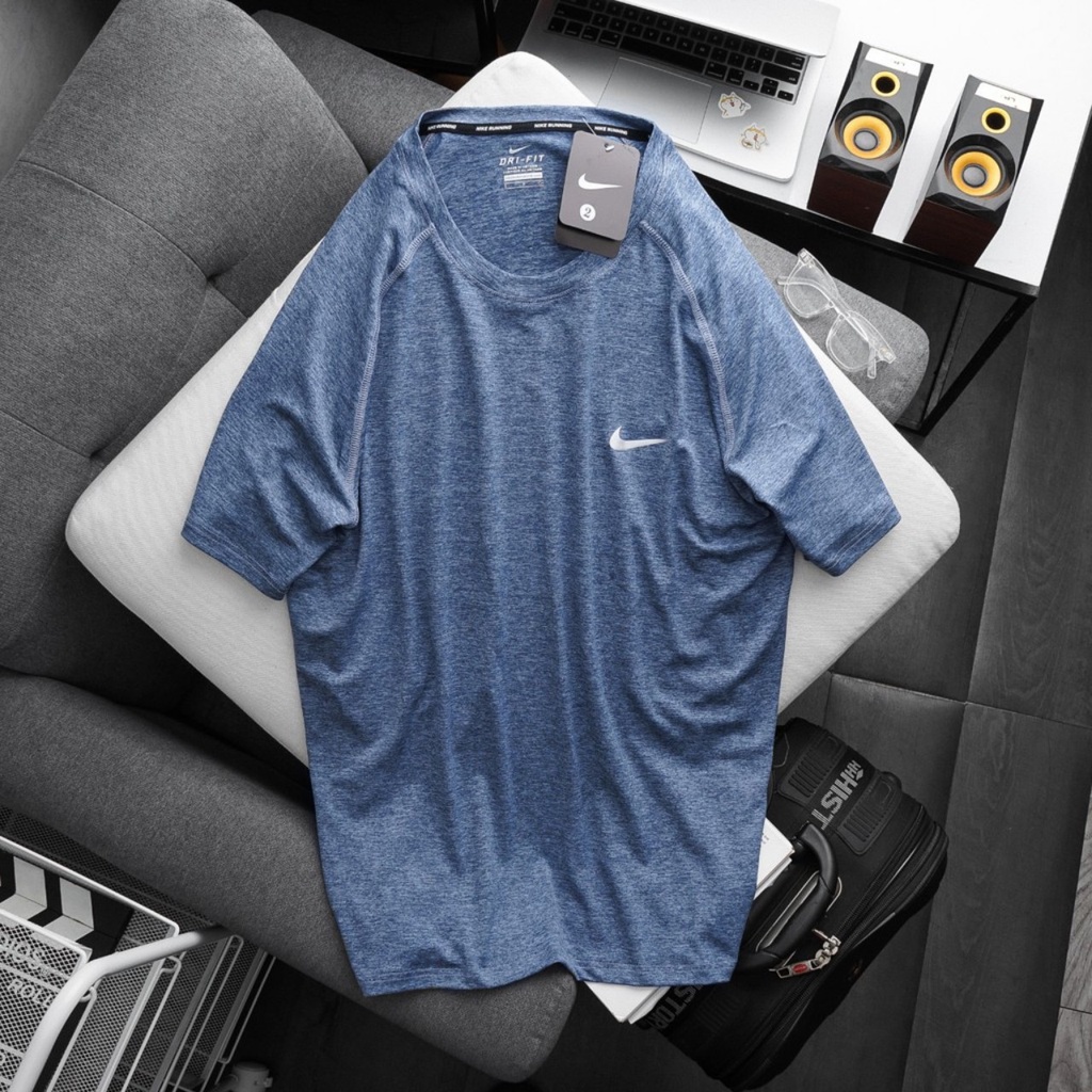 Áo thun nam thể thao bigsize vải đốm  6 màu - 80-140kg