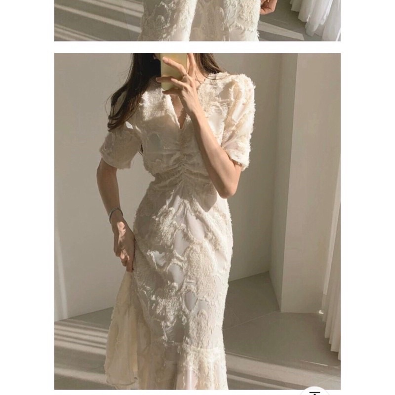 Đầm lông Chiffon Nana xuất Hàn 💥