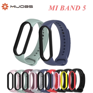 Mijobs For Mi Band 5 Strap Silicone Wrist Bracelet Strap Miband Strap Wristband Smart Band Mi Band5 For Xiaomi Mi Band Bracelet Xiaomi Xiomi Mijobs