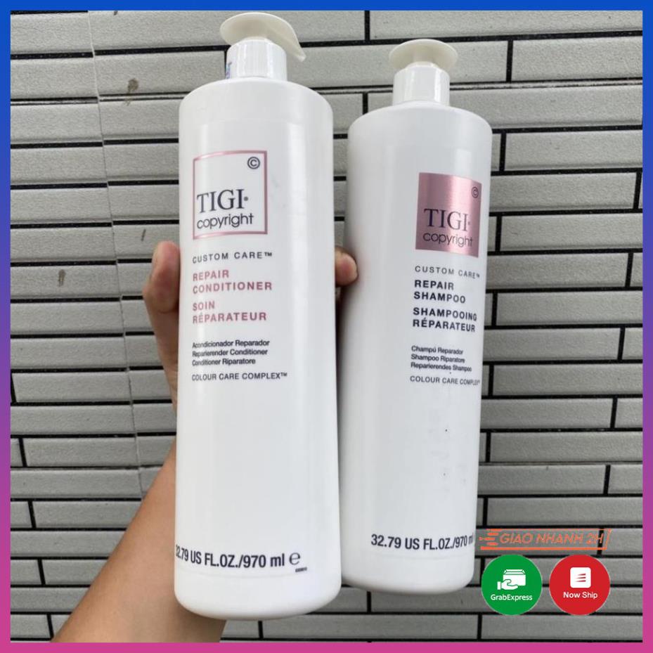 Bộ Dầu Gội Dầu Xả Siêu Phục Hồi Tigi Copyright Repair 970ml