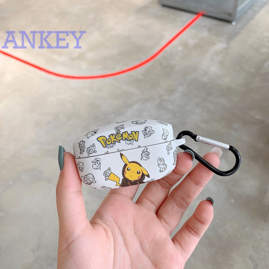Sony WF-1000XM4 Ốp silicone mềm chống sốc chống thấm nước hình Pikachu bảo vệ hộp sạc tai nghe