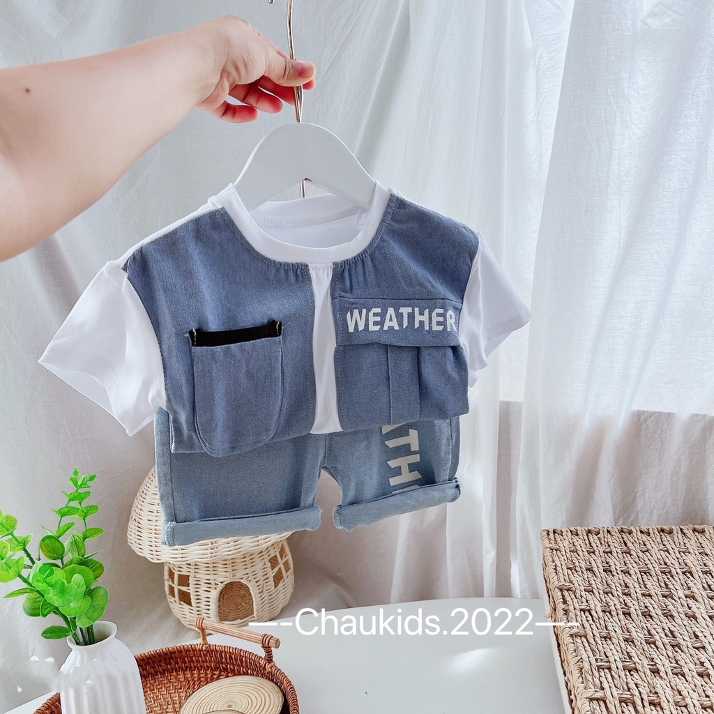 Bộ phối bò WEATHER bé trai